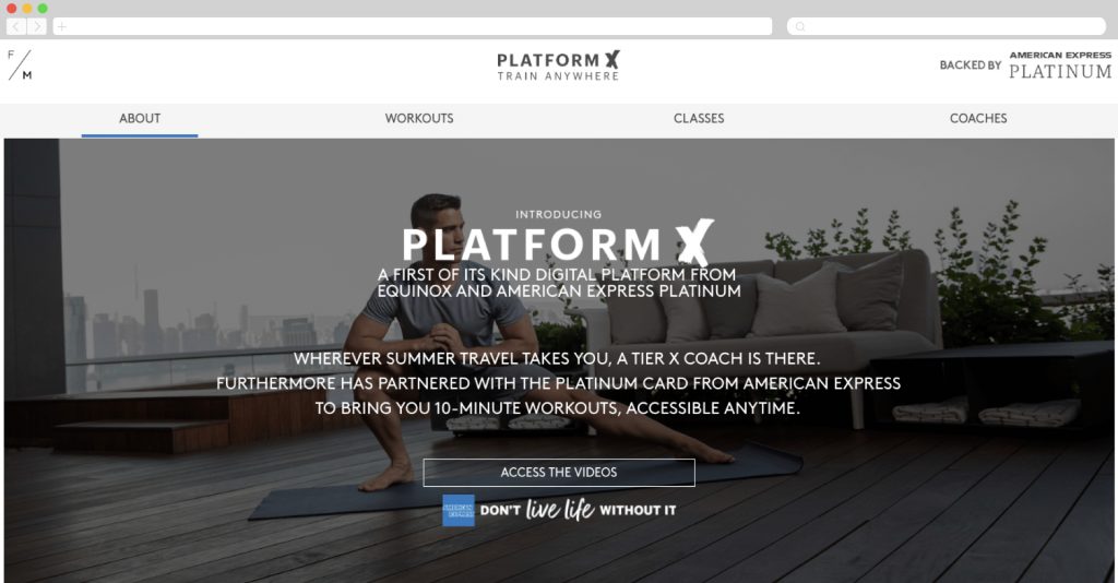 American Express and Equinox present PlatformX