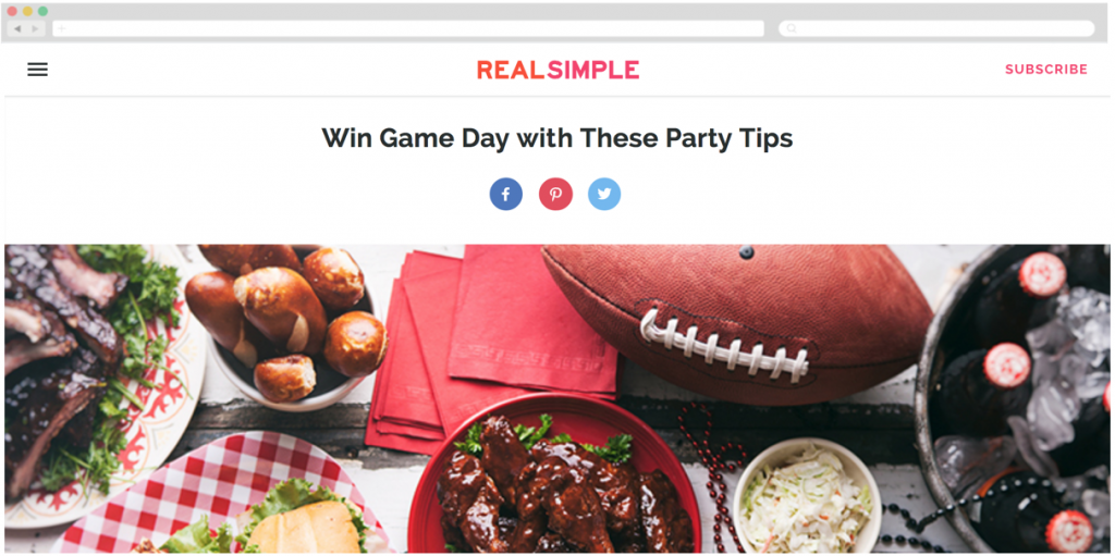 Super Bowl Campaign by Hormel Foods + Real Simple