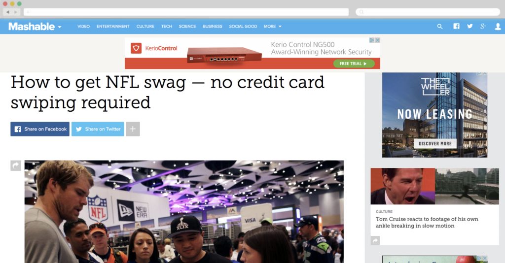 Visa + Mashable, Super Bowl Campaign