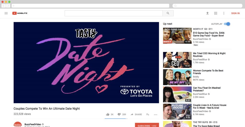 Valentines Day ad by Toyota + Buzzfeed