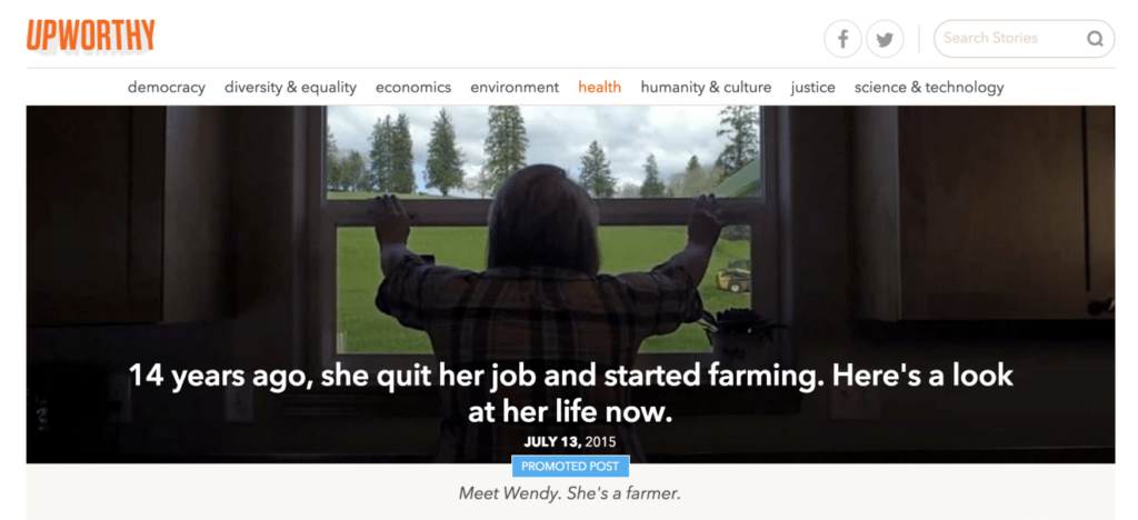 Tillamook + UpWorthy