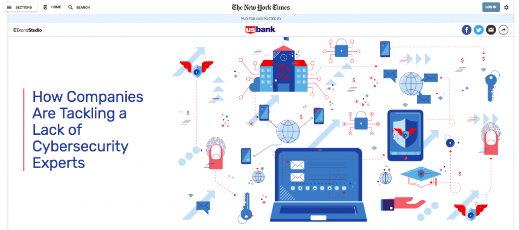 Branded Content by US Bank on The New York Times