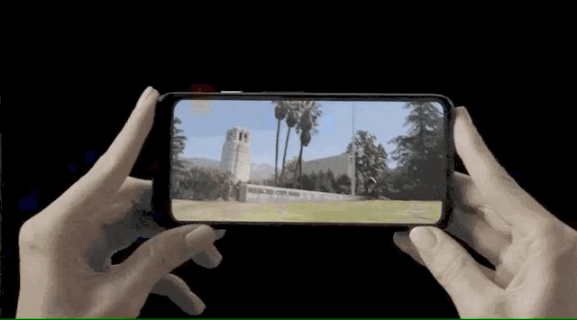 gif showing Quibi's turnstile mobile video