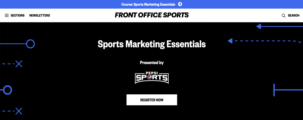 Pepsi partners with FrontOfficeSports to cover sports marketing essentials